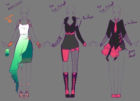 Красивые стили рисования одежды