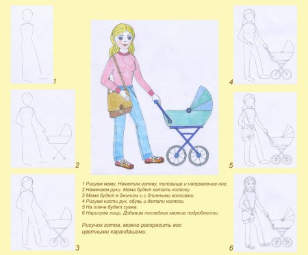 Красивый рисунок для мамы легкий