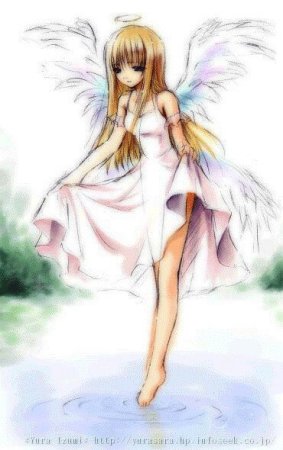 Аниме девушка ангел в полный рост