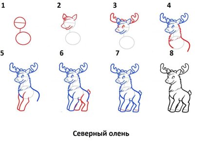 Поэтапное рисование снеговика