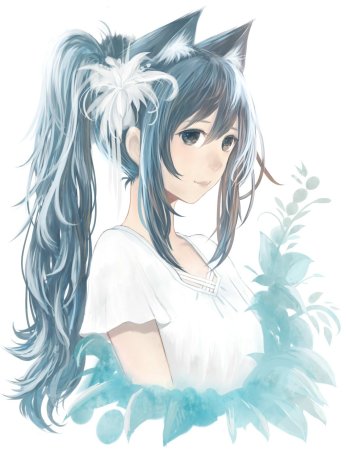 Красивые волосы аниме