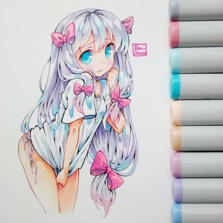 Аниме для рисования цветные