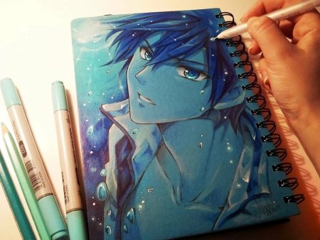 Аниме рисунки разноцветные