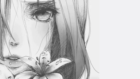 Аниме для срисовки грустные