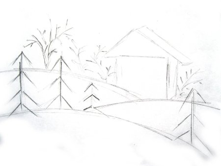 Зимние рисунки для детей