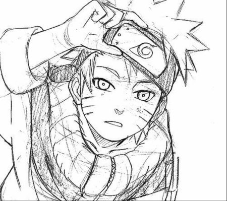 Наруто Узумаки скетчи