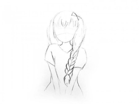 Нарисовать аниме девушку карандашом поэтапно