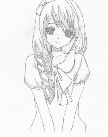 Анми рисуноки карандашом