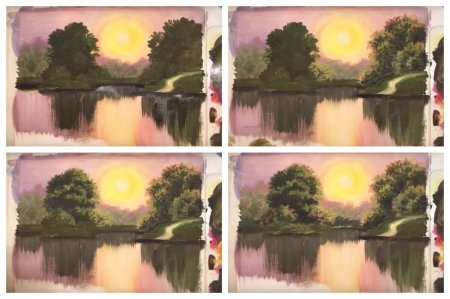 Пейзаж акварелью поэтапно