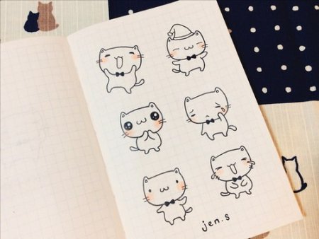 Милые маленькие рисунки для скетчбука