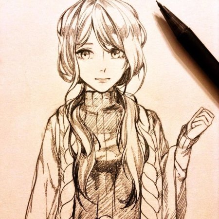 Красивые рисунки карандашом аниме