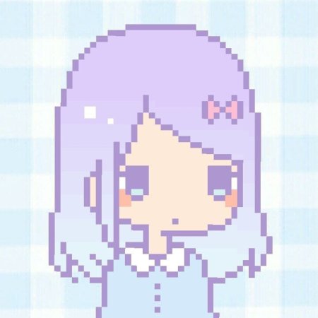 Пиксельная аниме девочка