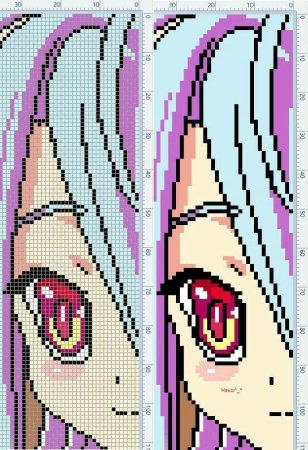 Вышивка крестом для начинающих аниме