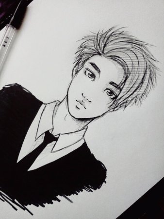 Рисунки для срисовки мужчины