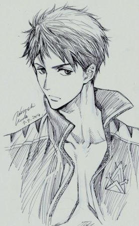 Рисунки для срисовки парни