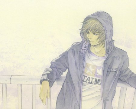 Парень в капюшоне рисунок