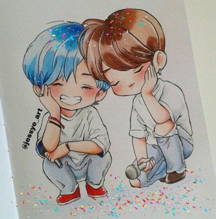 BTS Vkook Чиби