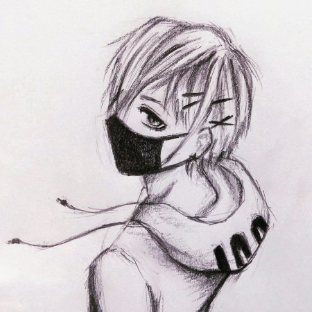 Аниме для срисовки мальчики в масках