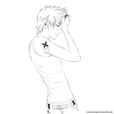 Рисунки для срисовки мужчины