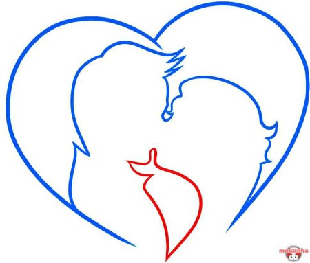 Любовные рисунки сердечки для срисовки