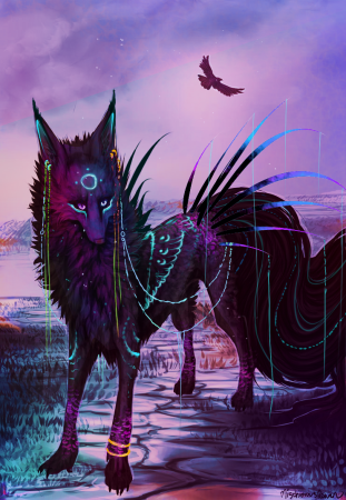 Симуран крылатый волк