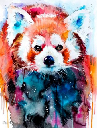 Red Panda картины по номерам