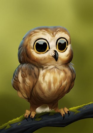 Сова мультяшная