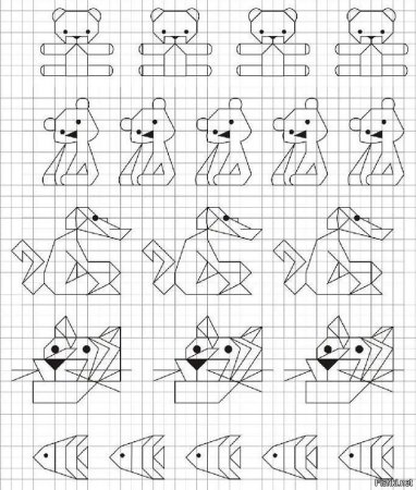 Узоры ручкой в тетради по клеточкам