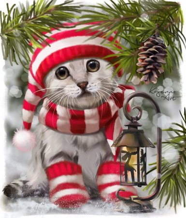 Художник Лорри Kajenna Кайенна новый год