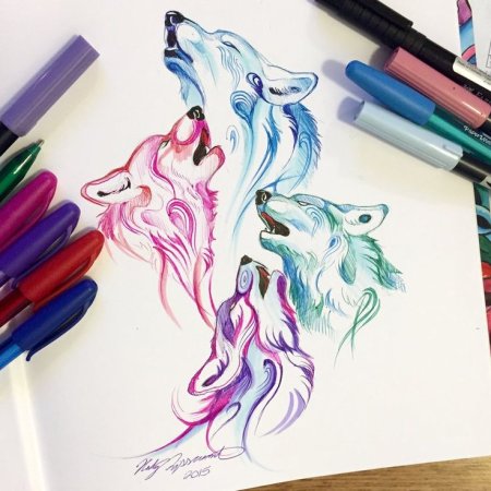 Рисунки фломастерами