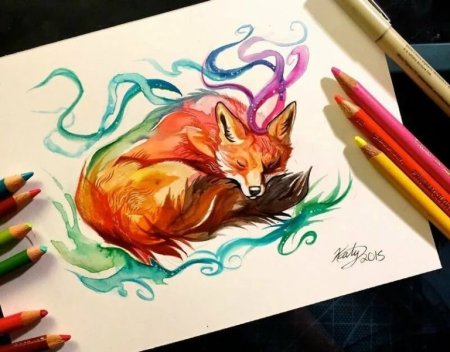 Рисунки Копик маркерами Lighane звери