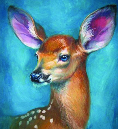 Животные гуашью