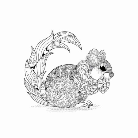 Раскраски антистресс белки