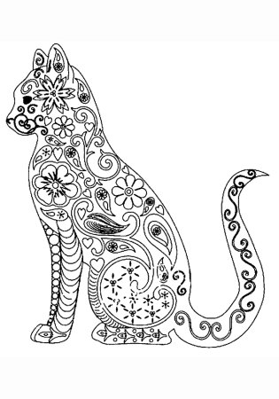 Раскраска. Котики
