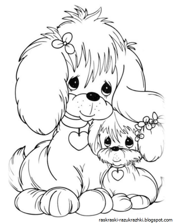 Раскраска "собаки"