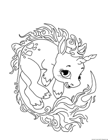 Раскраска конь