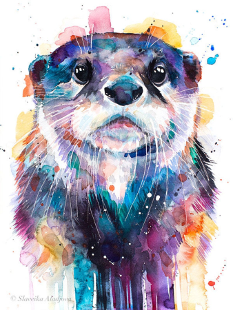 Акварельные иллюстрации животных