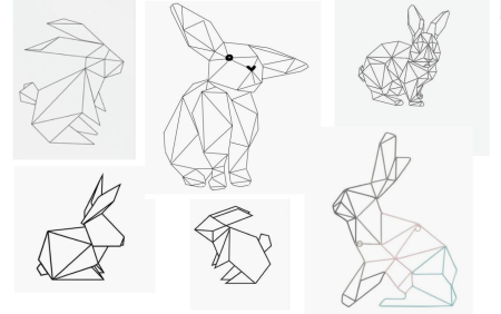 Геометрические фигурки животных