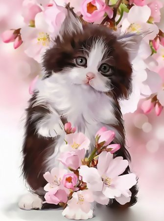 Летний пейзаж с животными
