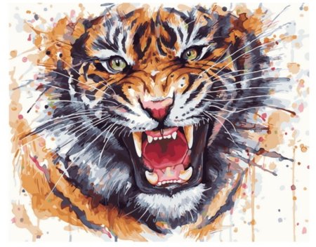 Тигр абстракция