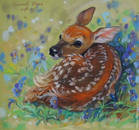 Животные пастелью для детей