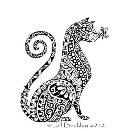 Тату кошка эскизы для девушек