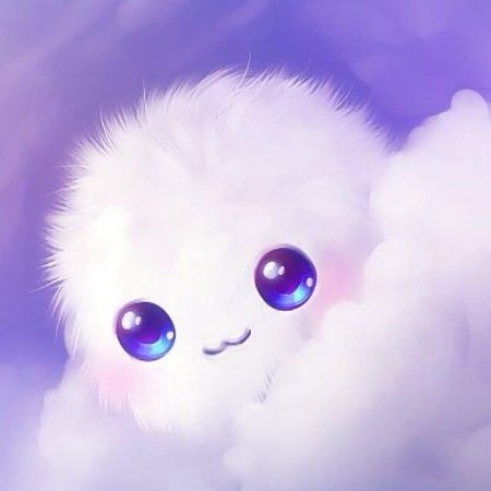 Розовый котенок арт
