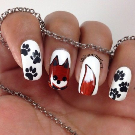 Зверюшки на ногтях
