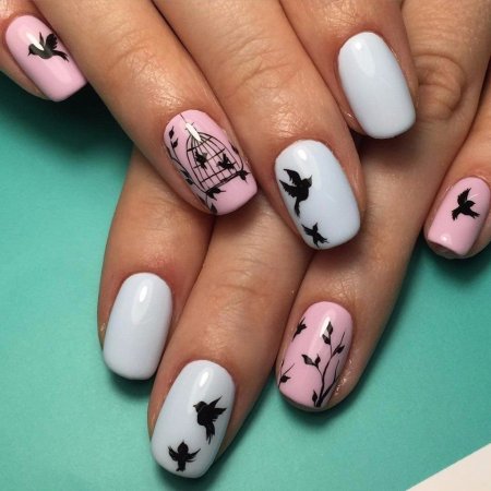 Маникюр с мишками