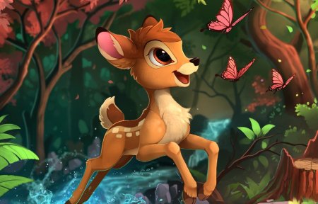 Мультик про олененка Бэмби