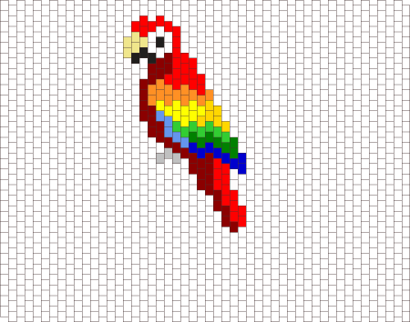 Большие рисунки по клеточкам схемы