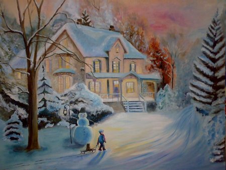 Зимушка зима рисунок в школу 2 класс