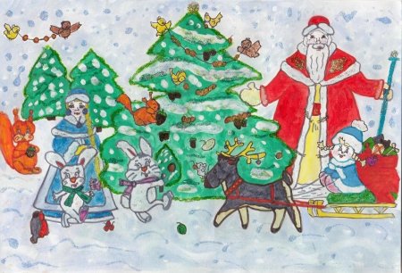Рисунок на новогоднюю тему