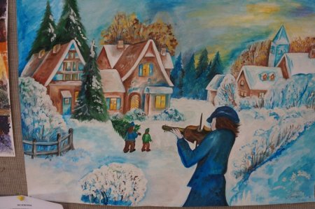 Рисунок на тему зима